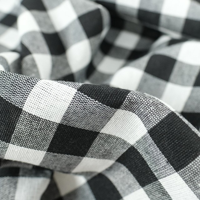 Vichy Wide Stripe Black - Maison Klem